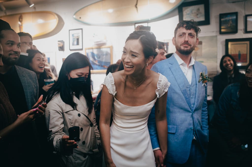 Rachel and David on their wedding day, photograph 116 of 143