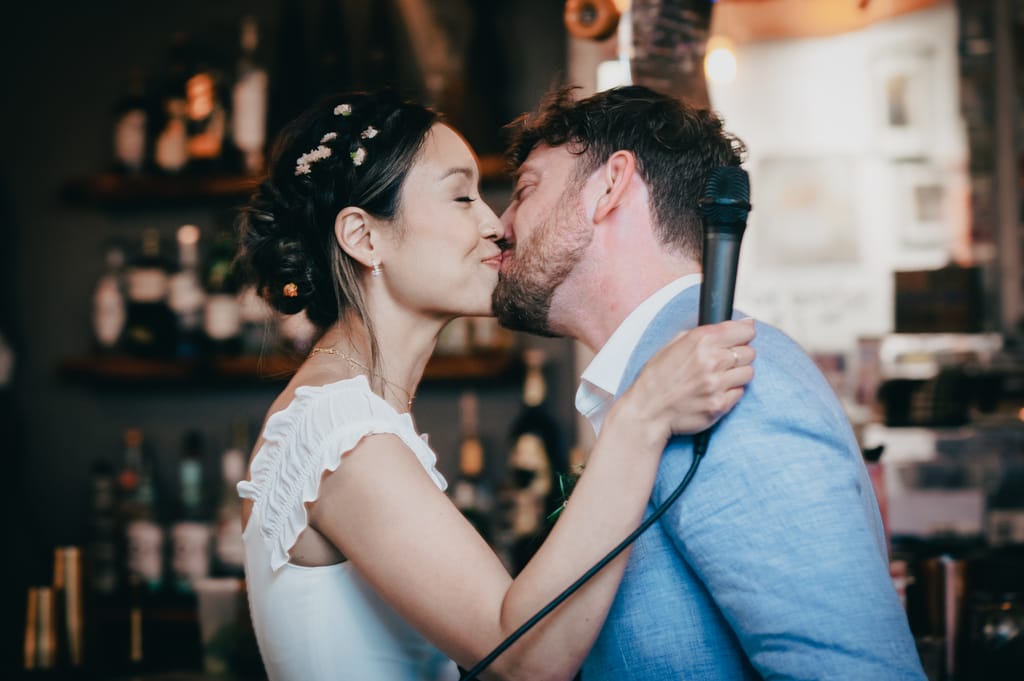 Rachel and David on their wedding day, photograph 109 of 143