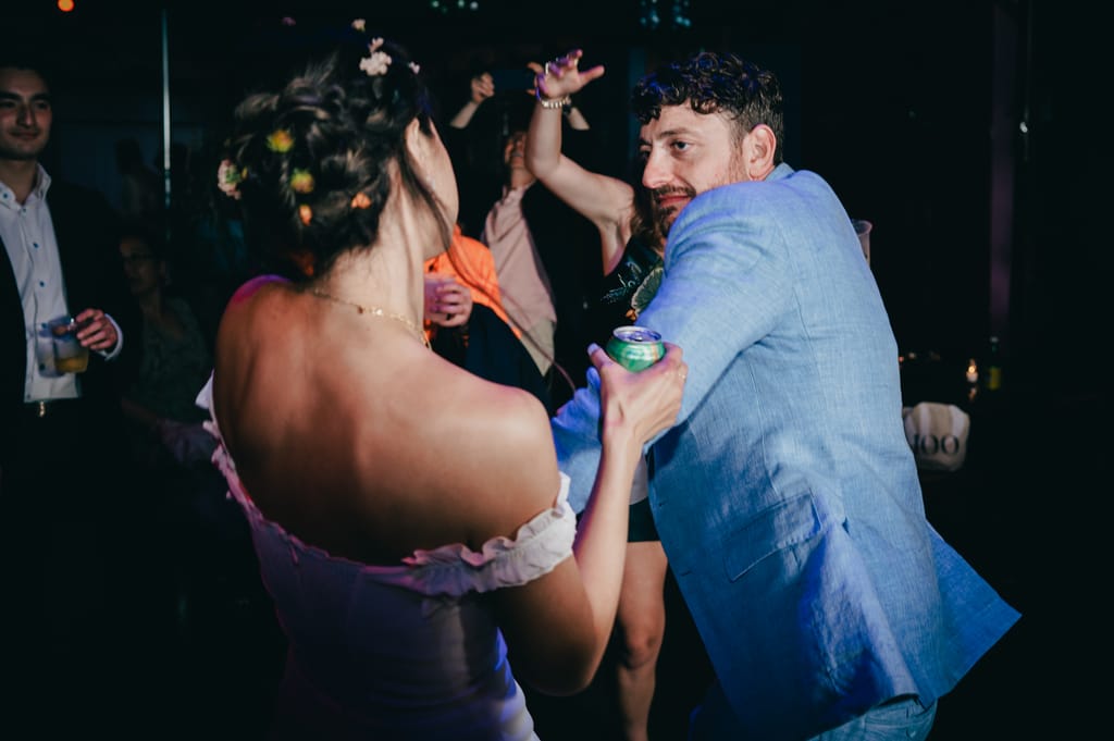 Rachel and David on their wedding day, photograph 136 of 143