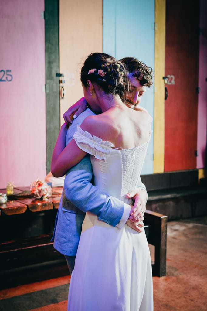 Rachel and David on their wedding day, photograph 130 of 143
