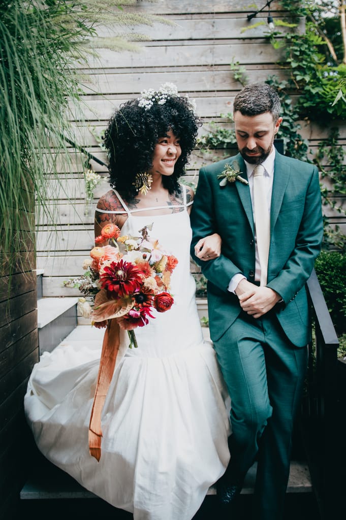 Sophie and Ben on their wedding day, photograph 53 of 100