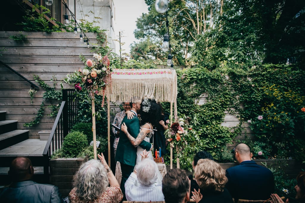 Sophie and Ben on their wedding day, photograph 56 of 100