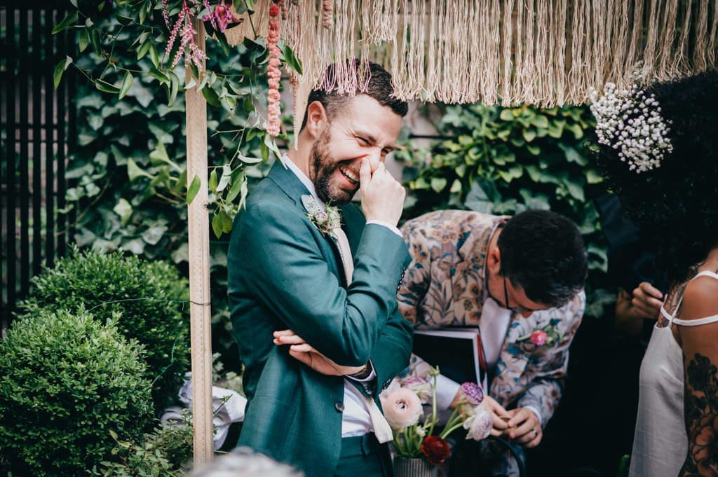 Sophie and Ben on their wedding day, photograph 4 of 100