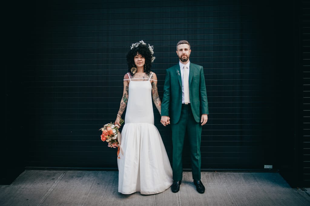 Sophie and Ben on their wedding day, photograph 75 of 100