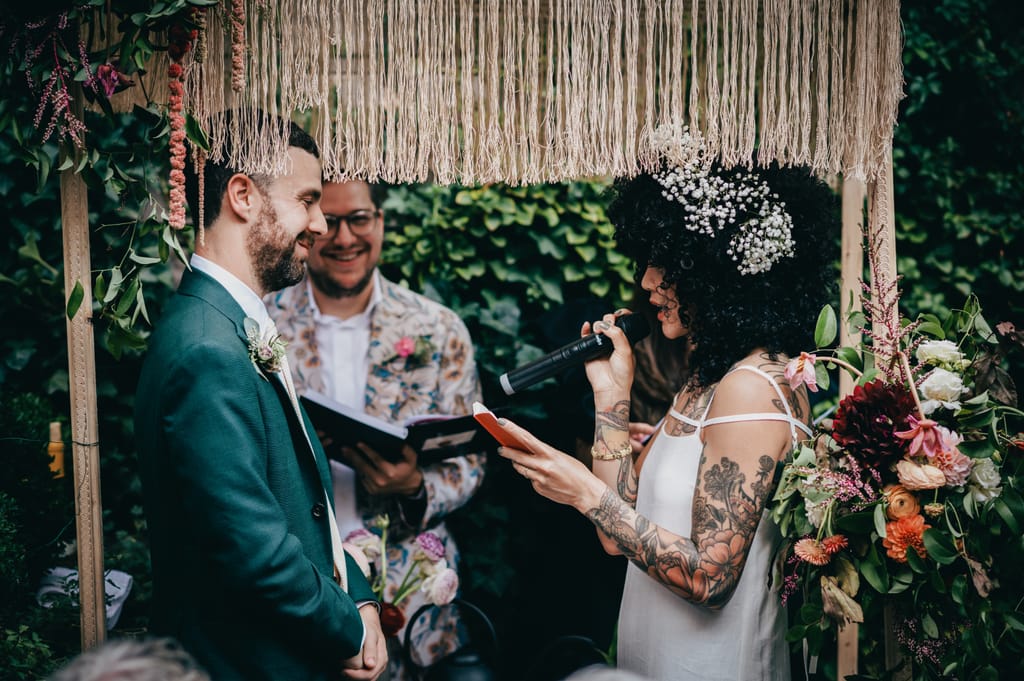 Sophie and Ben on their wedding day, photograph 6 of 100