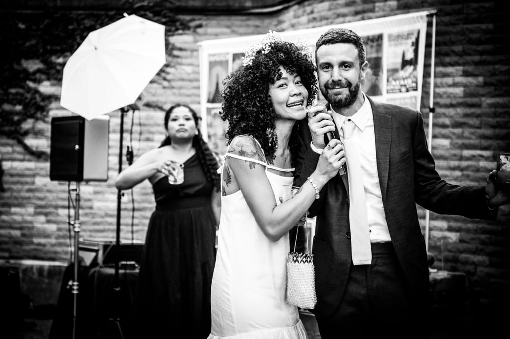 Sophie and Ben on their wedding day, photograph 99 of 100