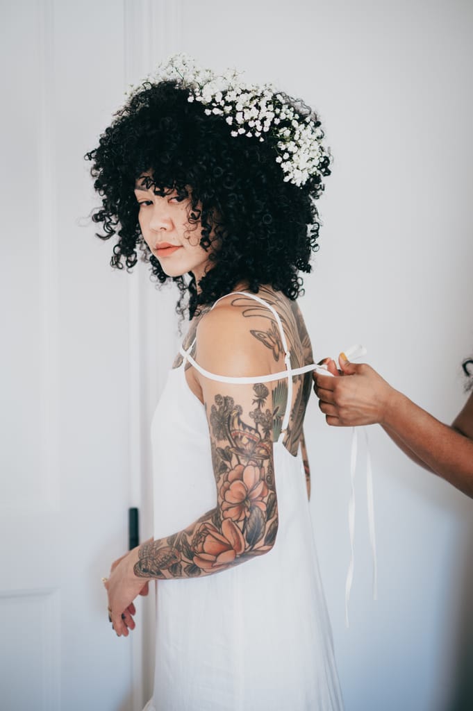 Sophie and Ben on their wedding day, photograph 1 of 100