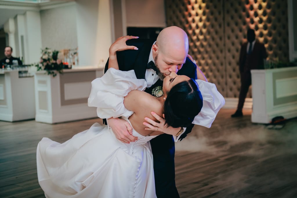 Zhanib and Obi on their wedding day, photograph 42 of 55