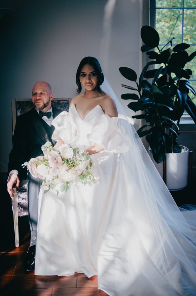 Zhanib and Obi on their wedding day, photograph 28 of 55