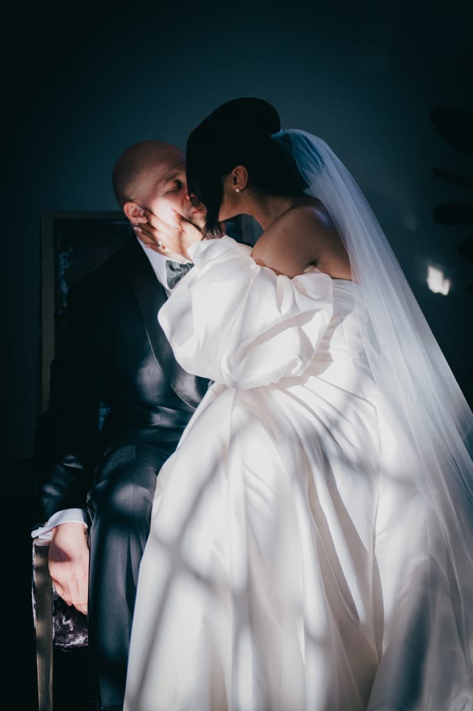 Zhanib and Obi on their wedding day, photograph 29 of 55