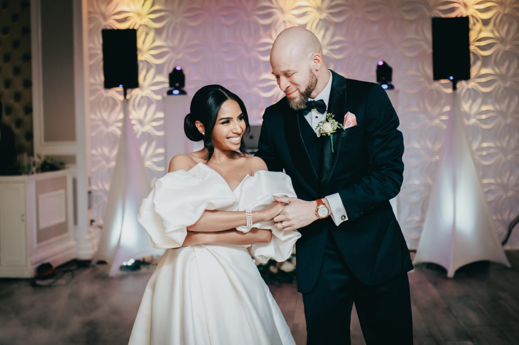 Zhanib and Obi on their wedding day, photograph 41 of 55