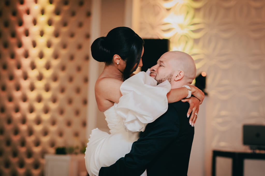 Zhanib and Obi on their wedding day, photograph 39 of 55